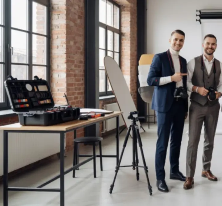 Zespół fotografów Decorismo PL podczas pracy w studiu